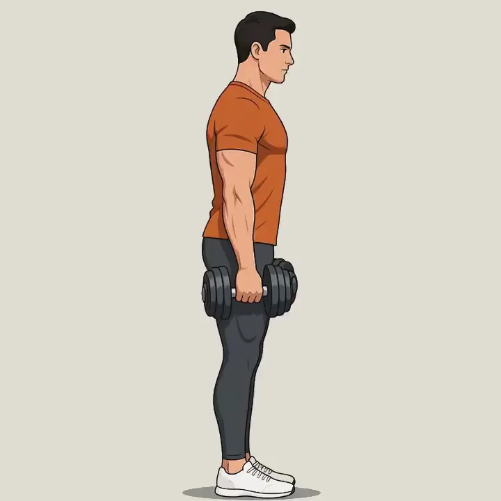 Dumbbell Romanian Deadlift exercise demonstration