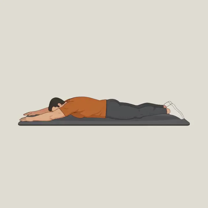 Superman exercise demonstration