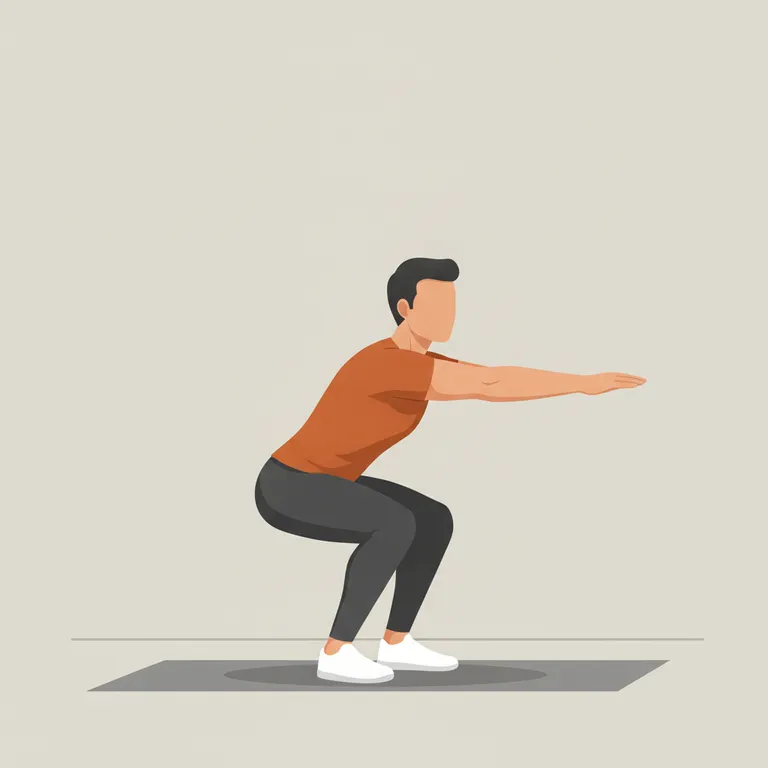 Bodyweight Squat end position