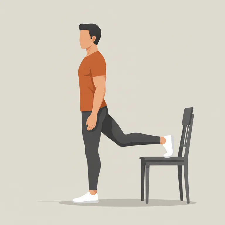 Bulgarian Split Squat starting position