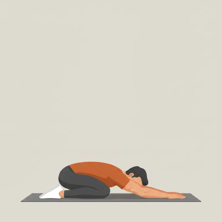 Child's Pose end position