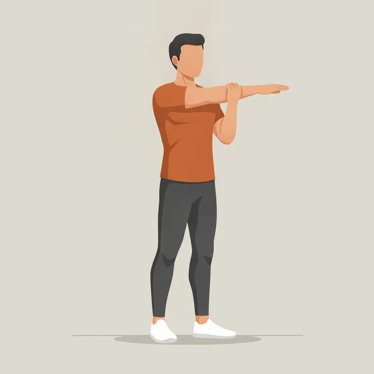 Cross-Body Shoulder Stretch starting position