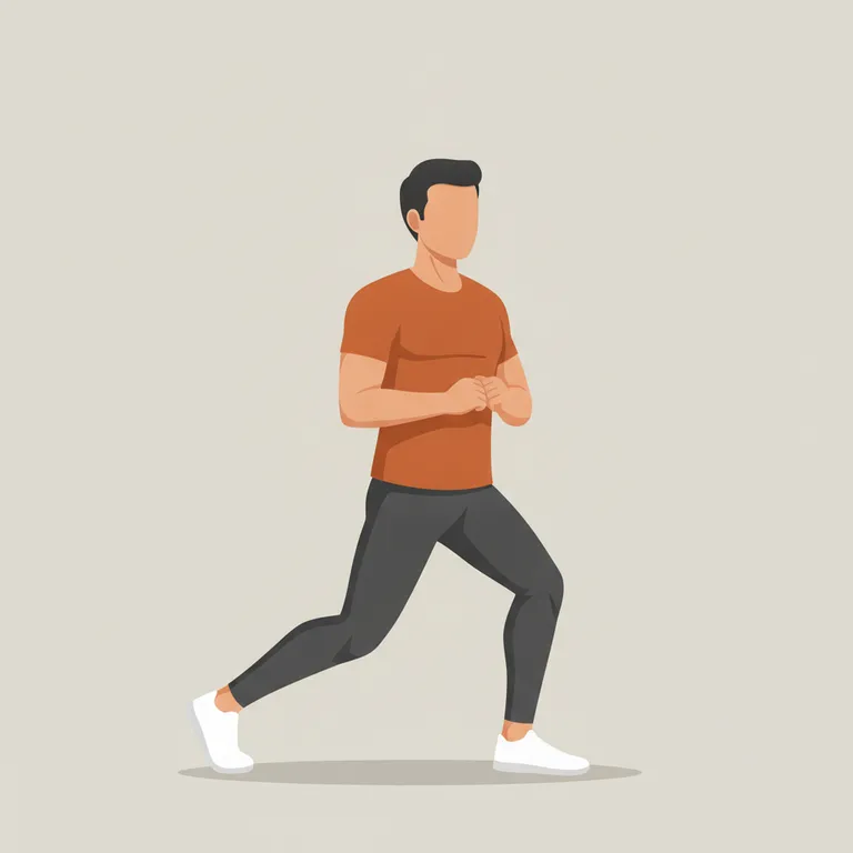 Curtsy Lunge end position