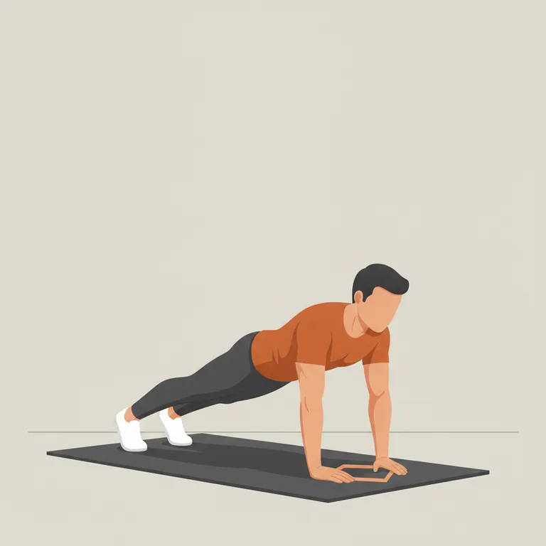 Diamond Push-Up starting position