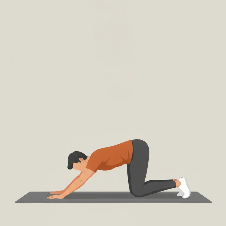 Downward Dog starting position
