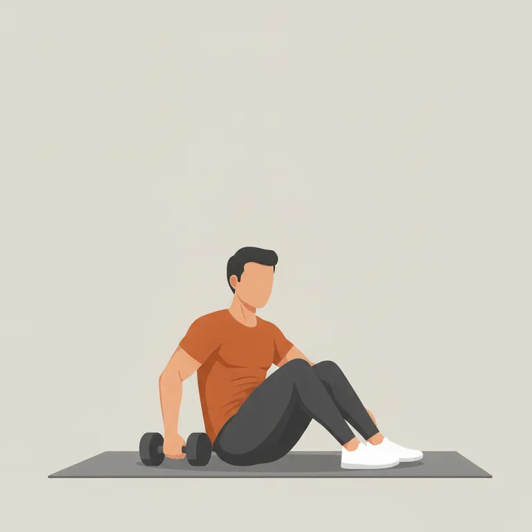 Weighted Russian Twist end position