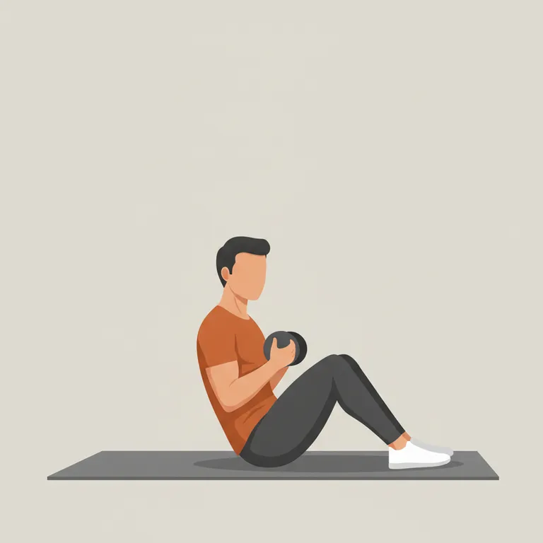 Weighted Russian Twist starting position