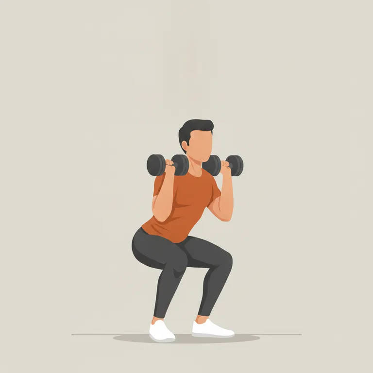 Dumbbell Thruster starting position