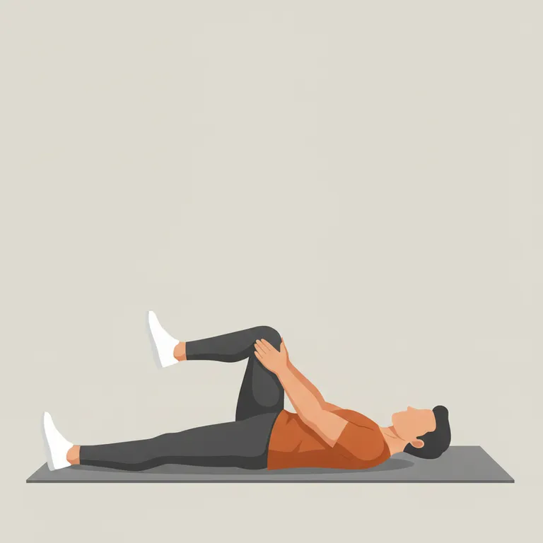 Figure-Four Stretch end position