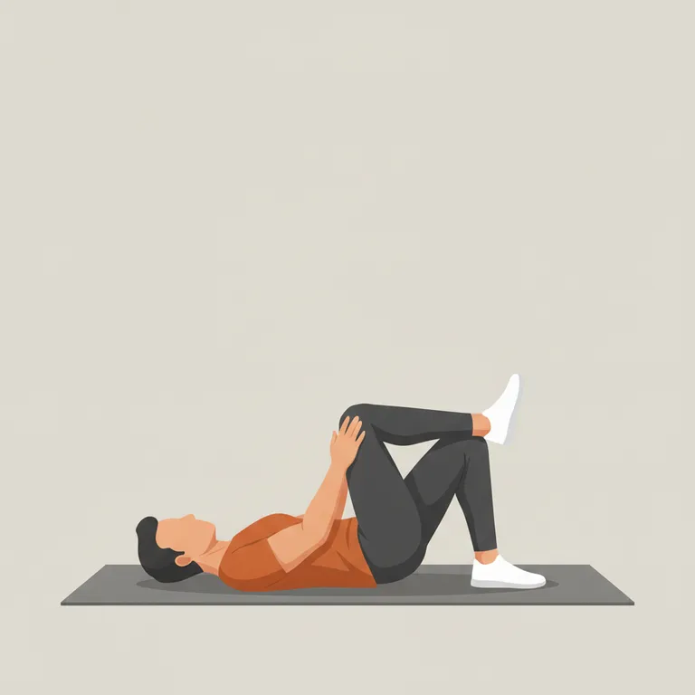Figure-Four Stretch starting position