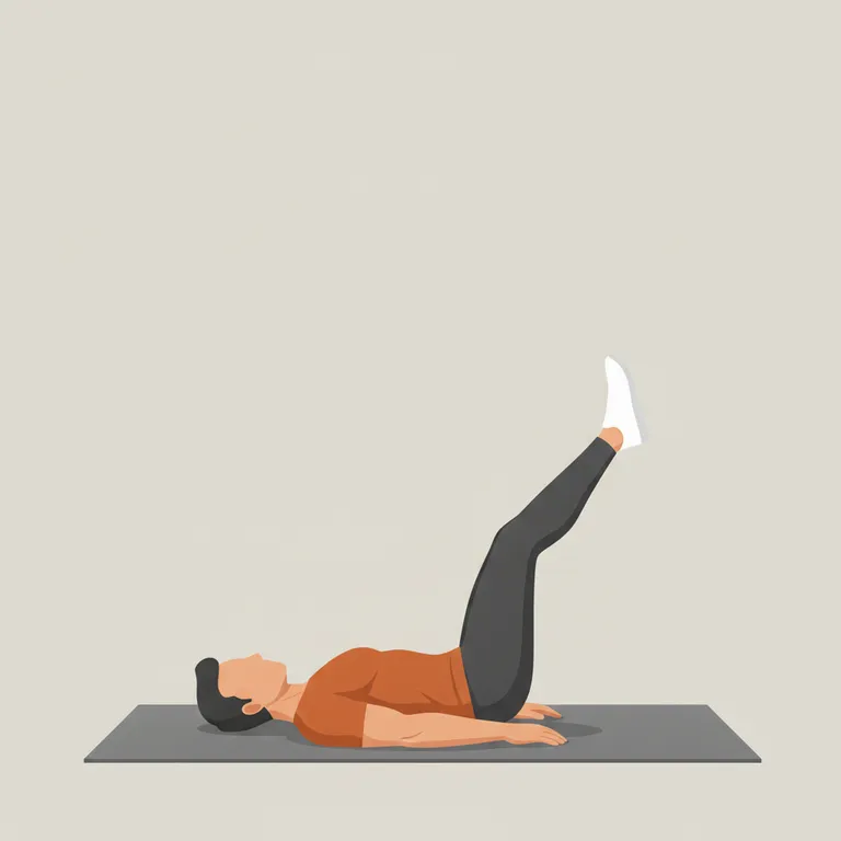 Flutter Kicks end position