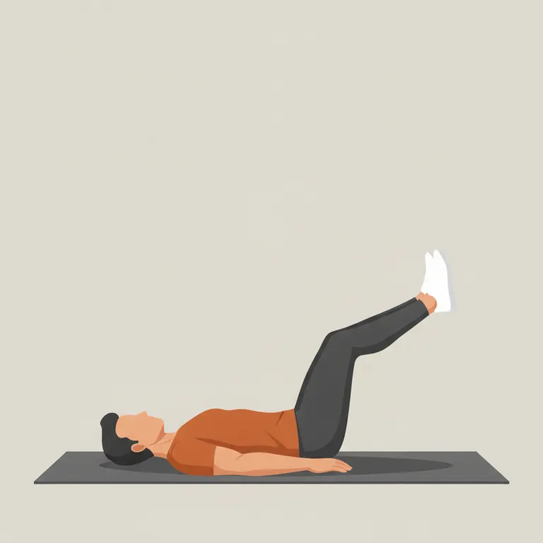 Flutter Kicks starting position