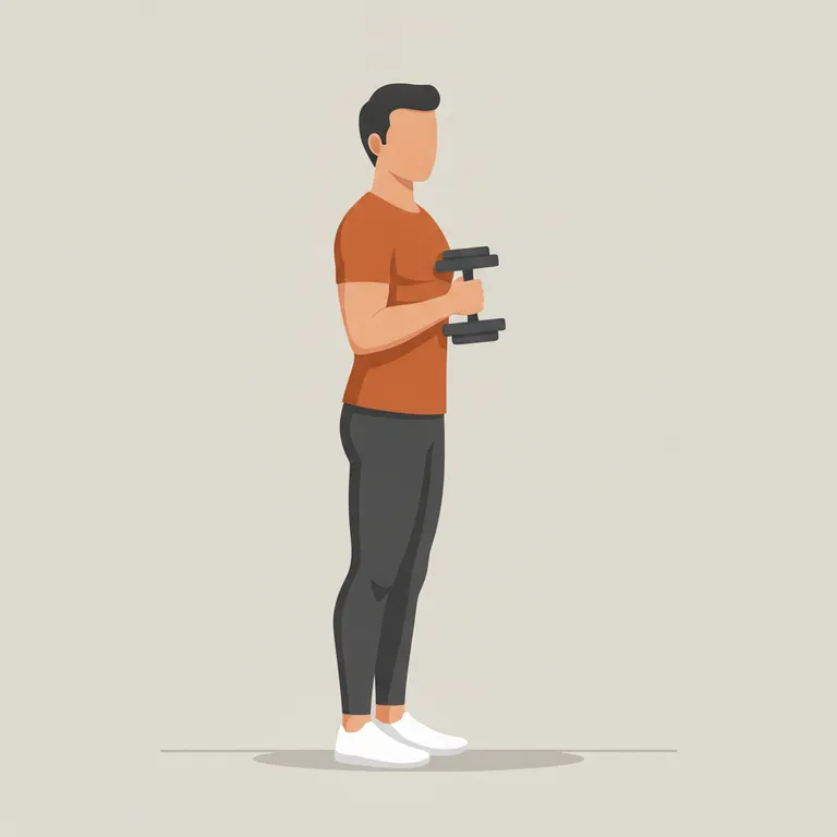 Goblet Squat starting position