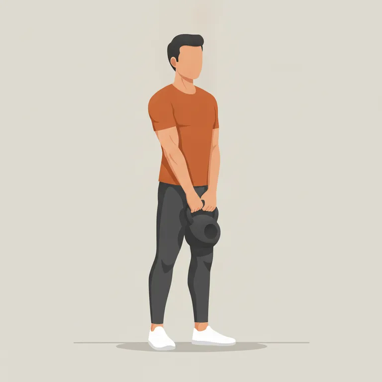 Kettlebell Deadlift end position