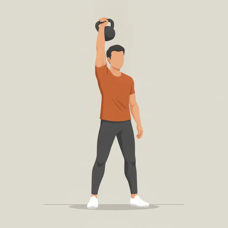 Kettlebell Overhead Press end position