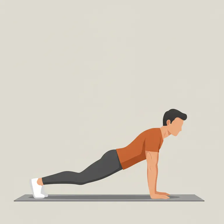 Knee Push-Up starting position
