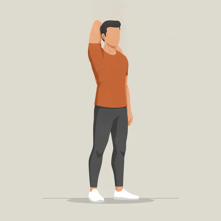 Overhead Triceps Stretch end position