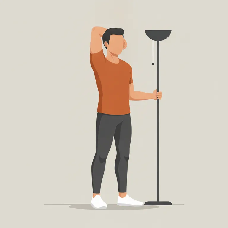Overhead Triceps Stretch starting position