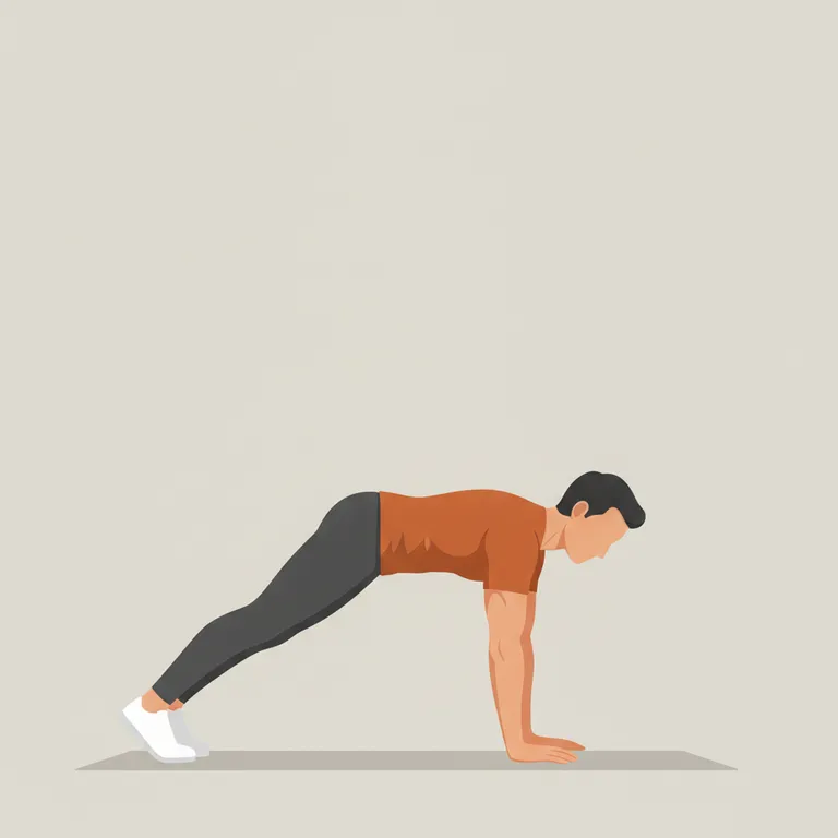 Pike Push-Up starting position