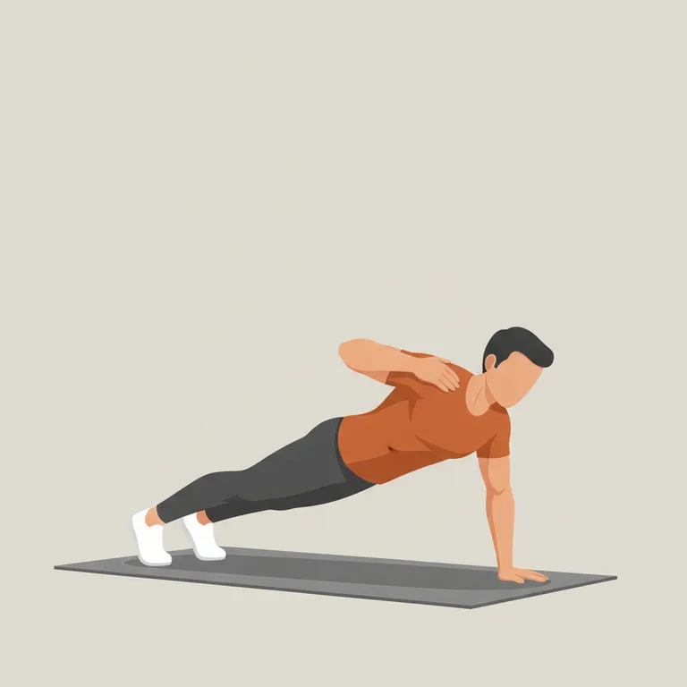Plank Shoulder Taps starting position
