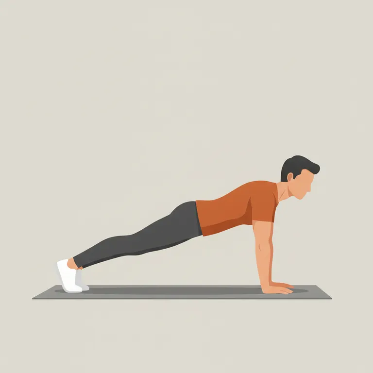 Plank to Push-Up end position