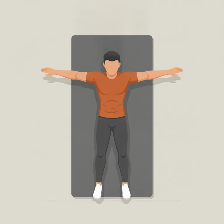 Reverse Snow Angel end position