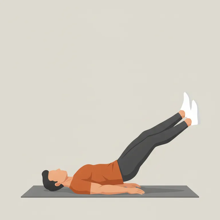 Single-Leg Glute Bridge end position