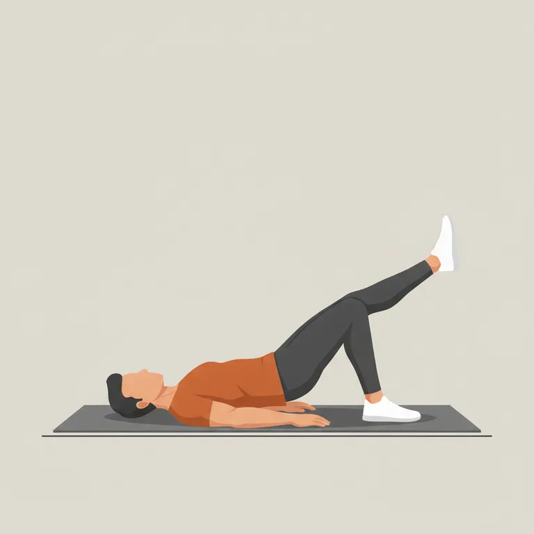 Single-Leg Glute Bridge starting position