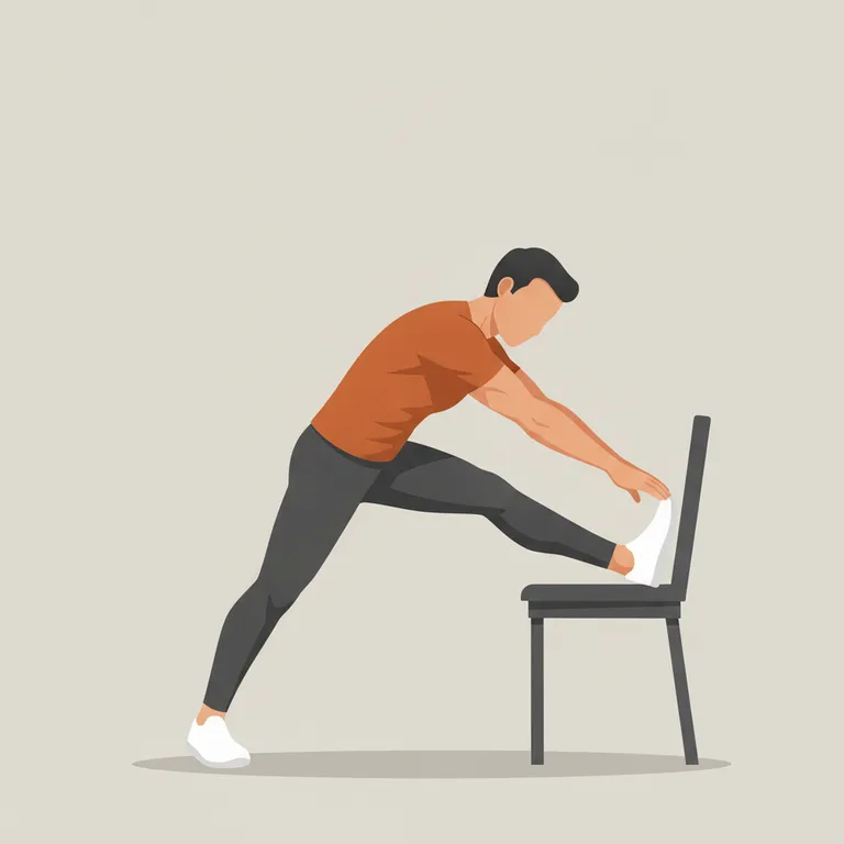 Standing Hamstring Stretch end position