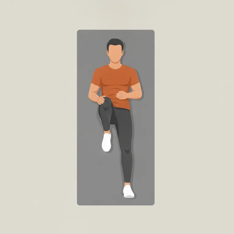 Supine Spinal Twist starting position