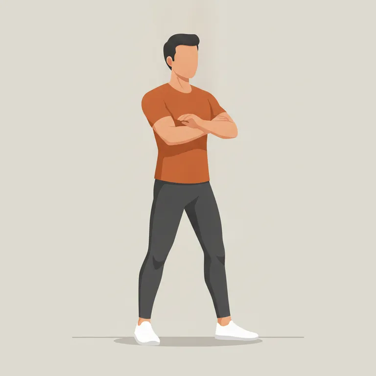 Standing Torso Twists starting position