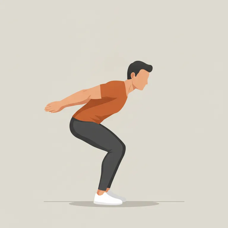 Tuck Jumps starting position