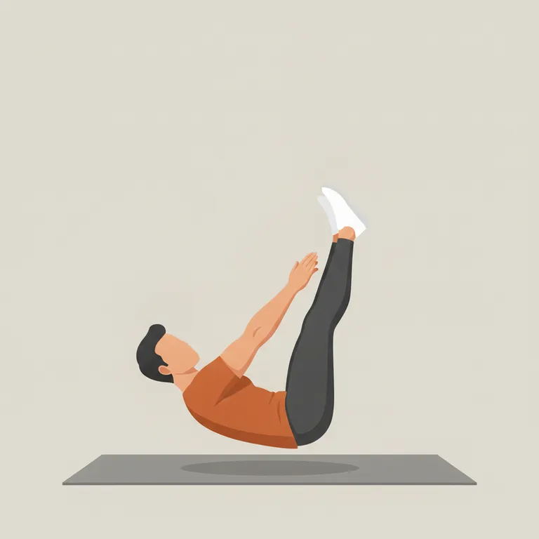 V-Ups end position