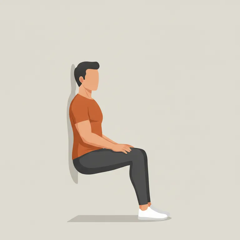 Wall Sit end position